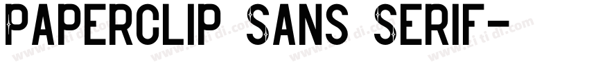 Paperclip Sans Serif字体转换